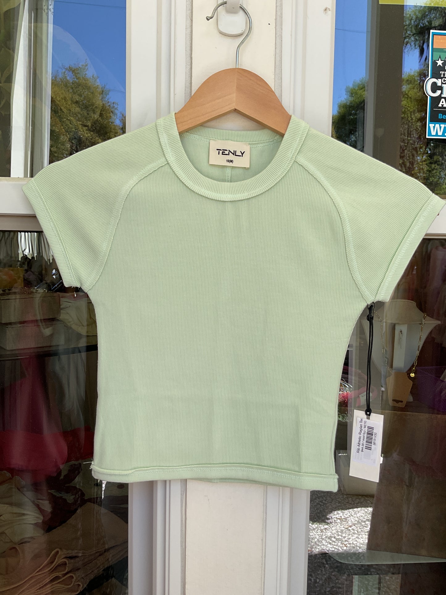 Rib Athletic Raglan Tee