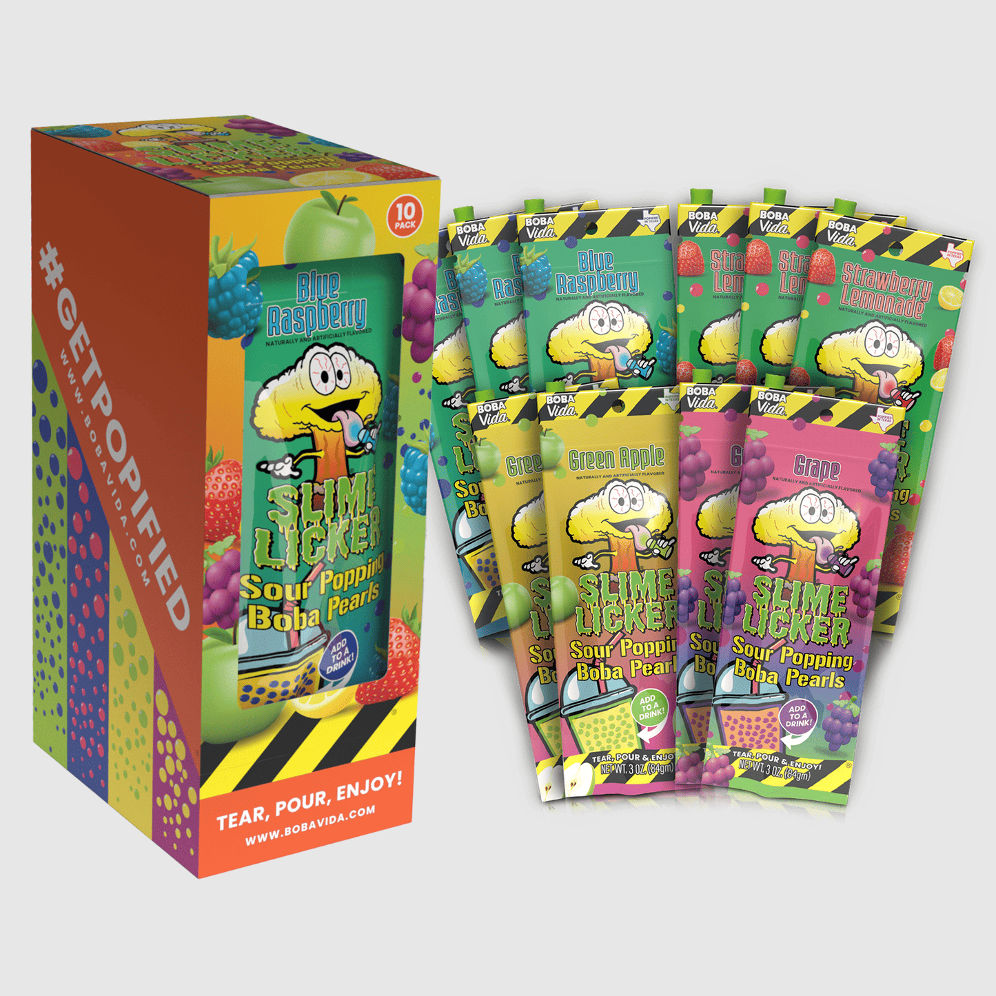 Sour Slime Licker® Variety Popping Boba