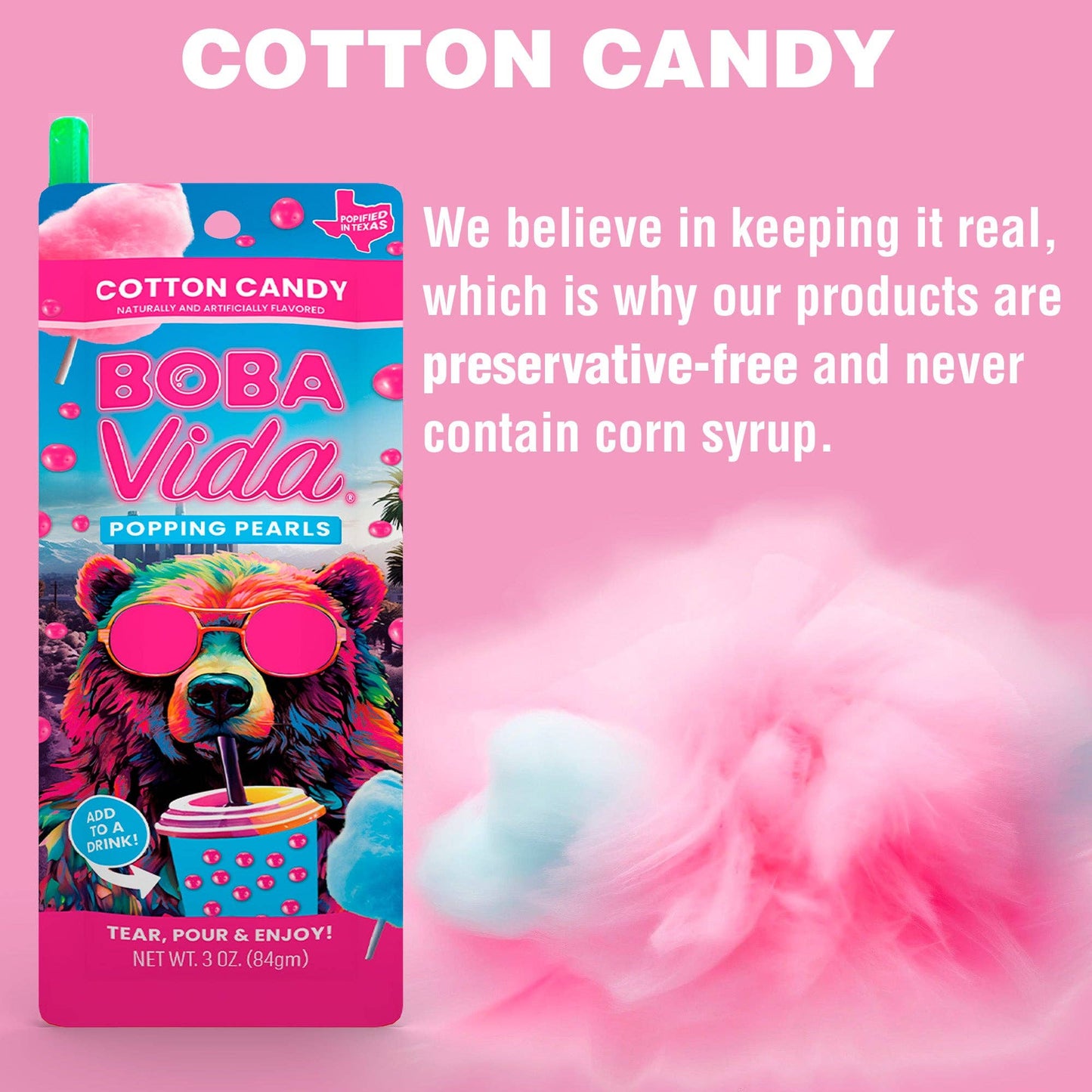 Cotton Candy Popping Boba