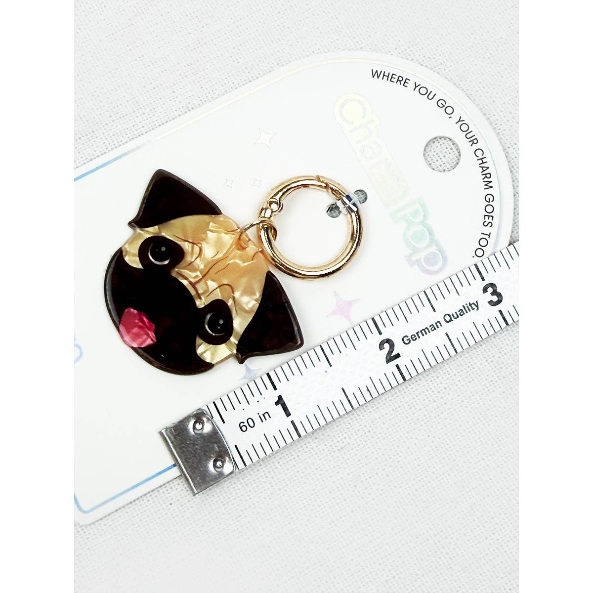 Cute Puppy Key Charm