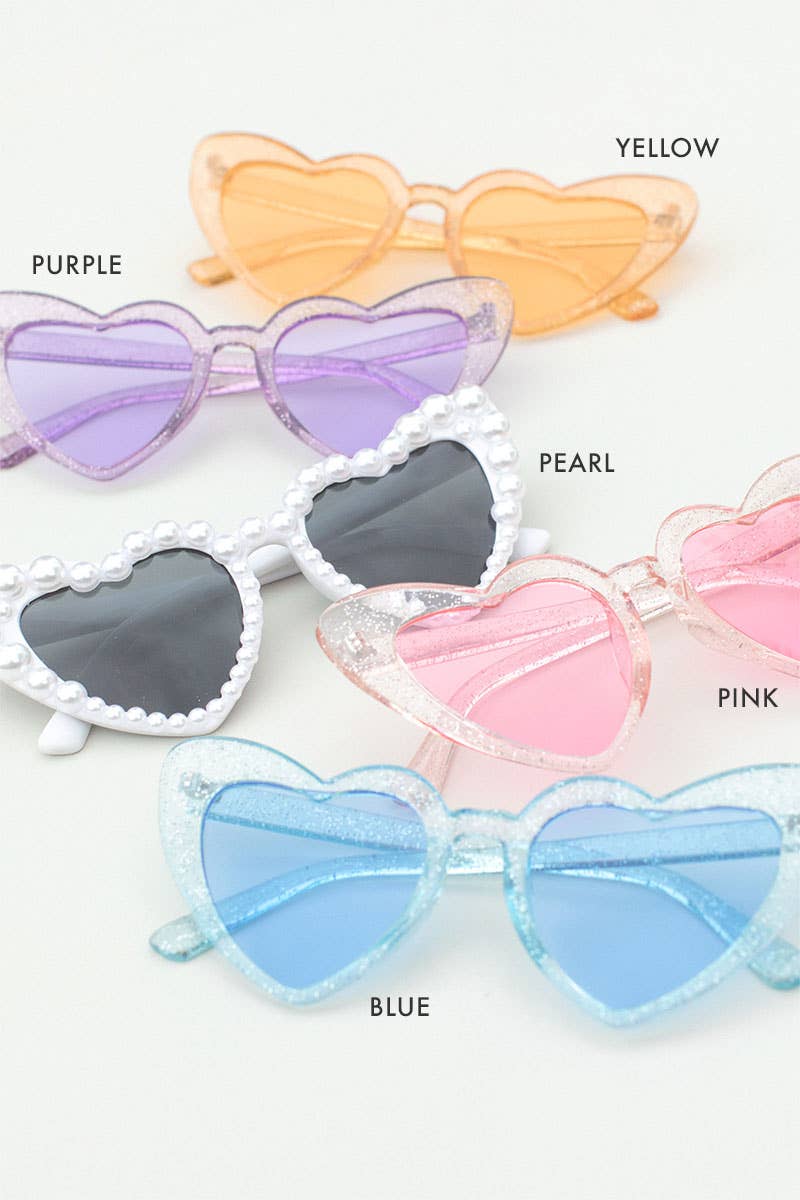 Glitter Heart Sunglasses