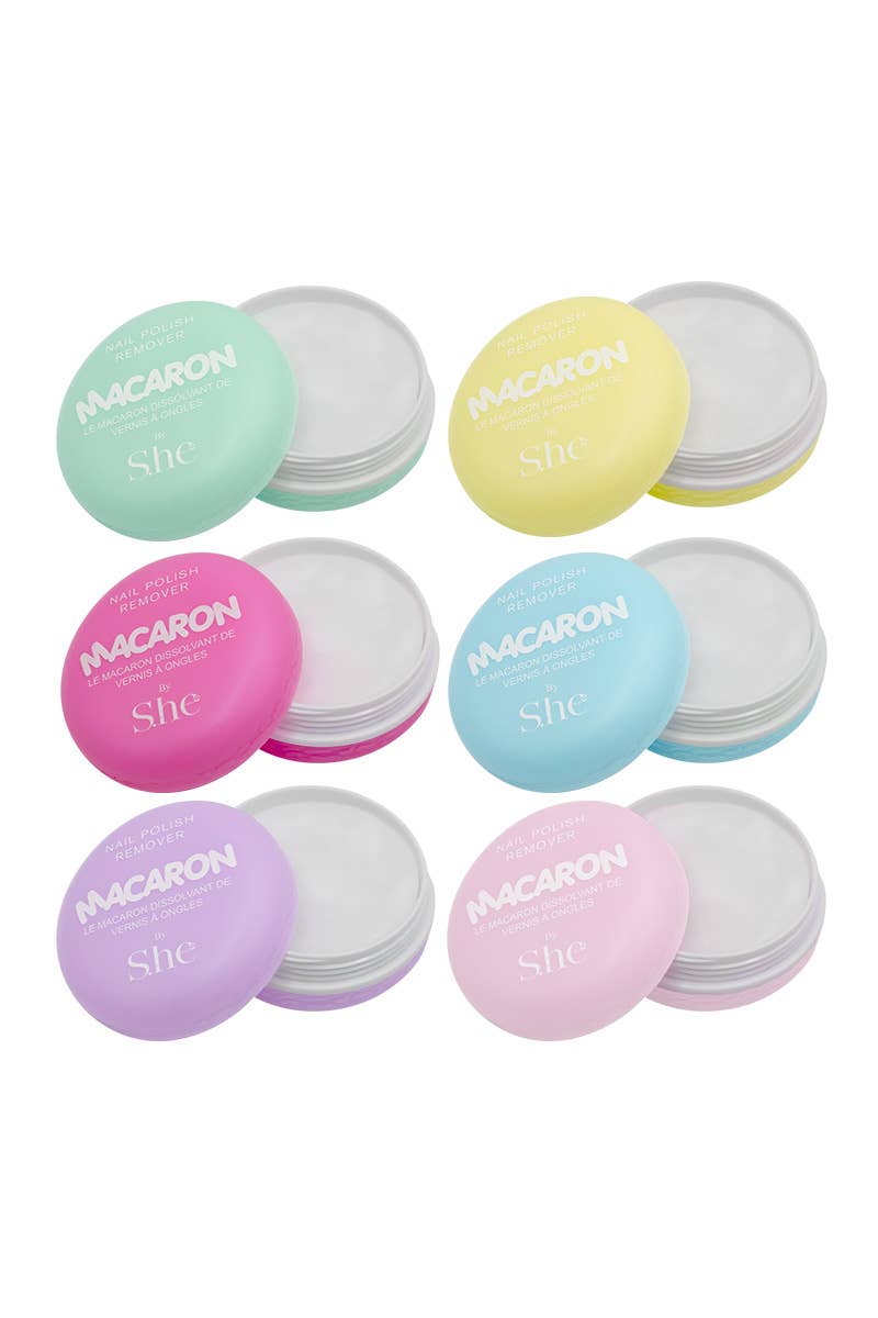 Macaron Nail Polish Remover Pads
