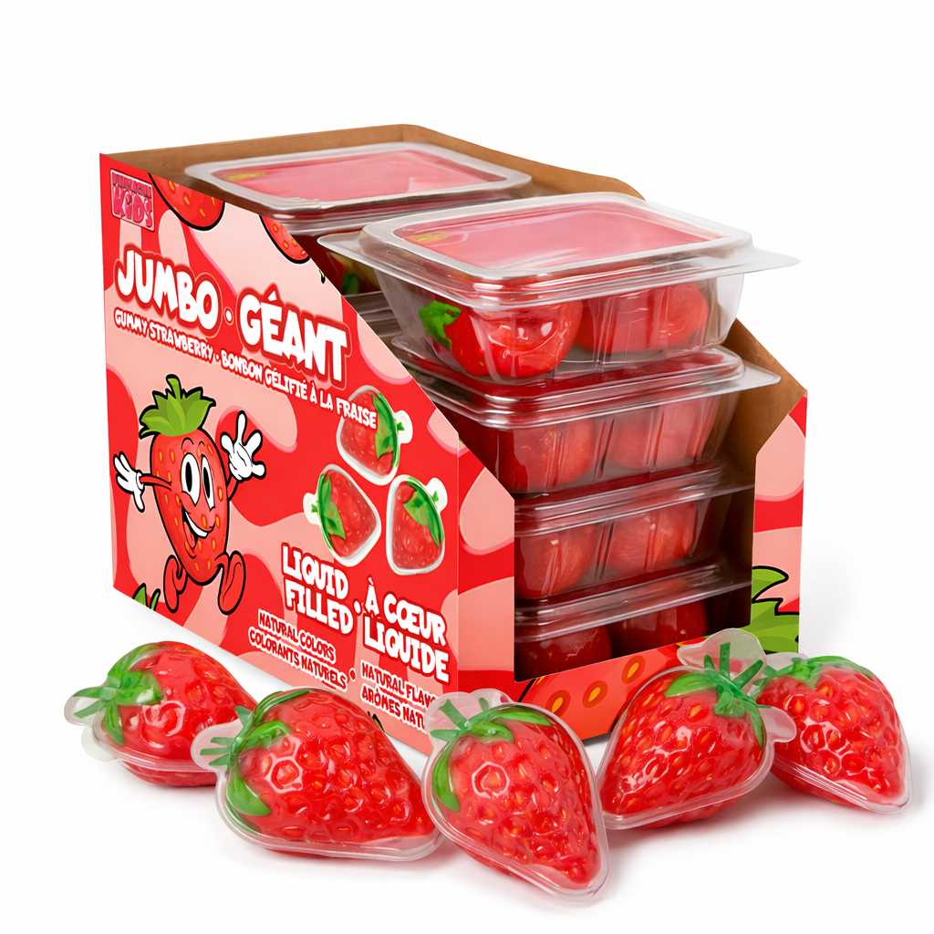 Filled Strawberry Gummy Candy