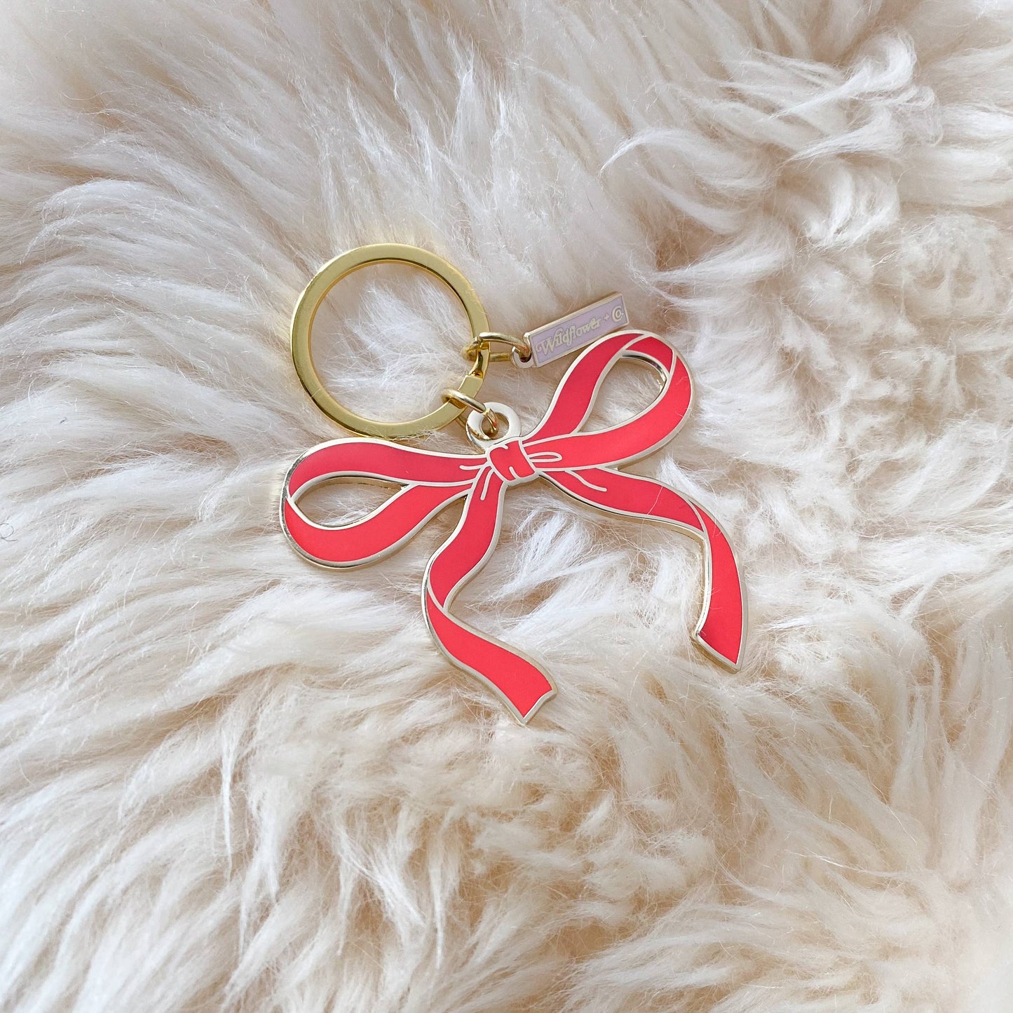 Bow Enamel Keychain - All Colors