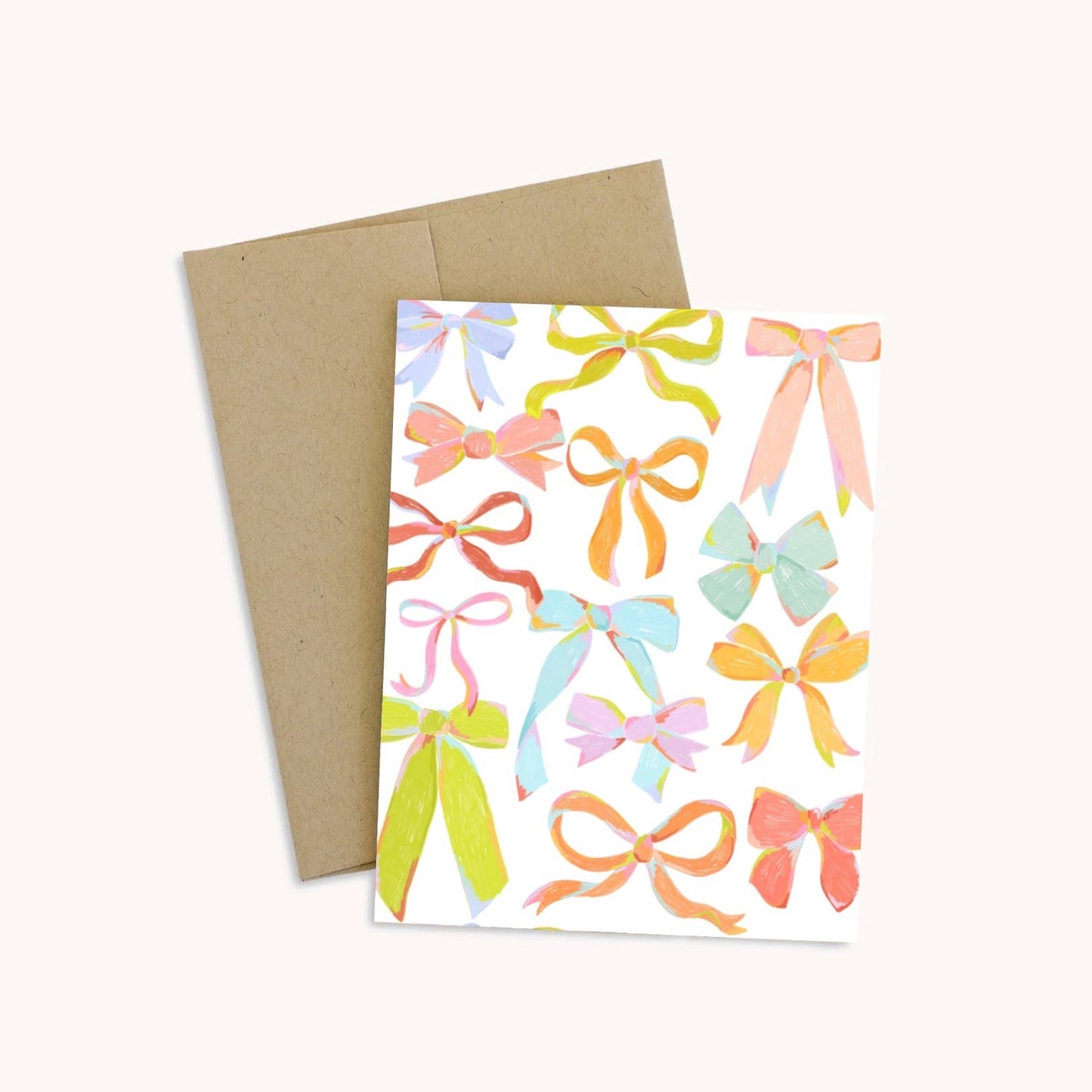 Rainbow Bows Greeting Card