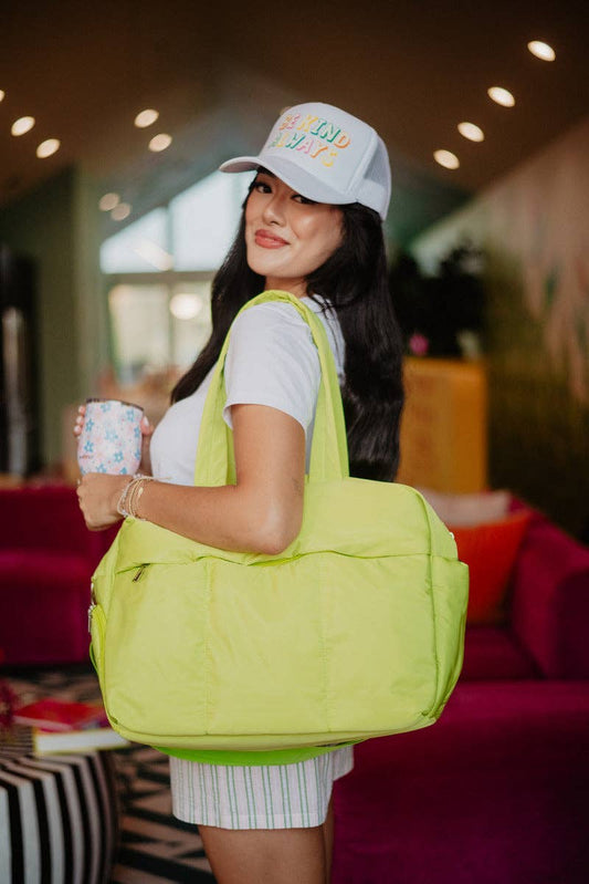 Lime Yellow Wholesale Travel Weekender
