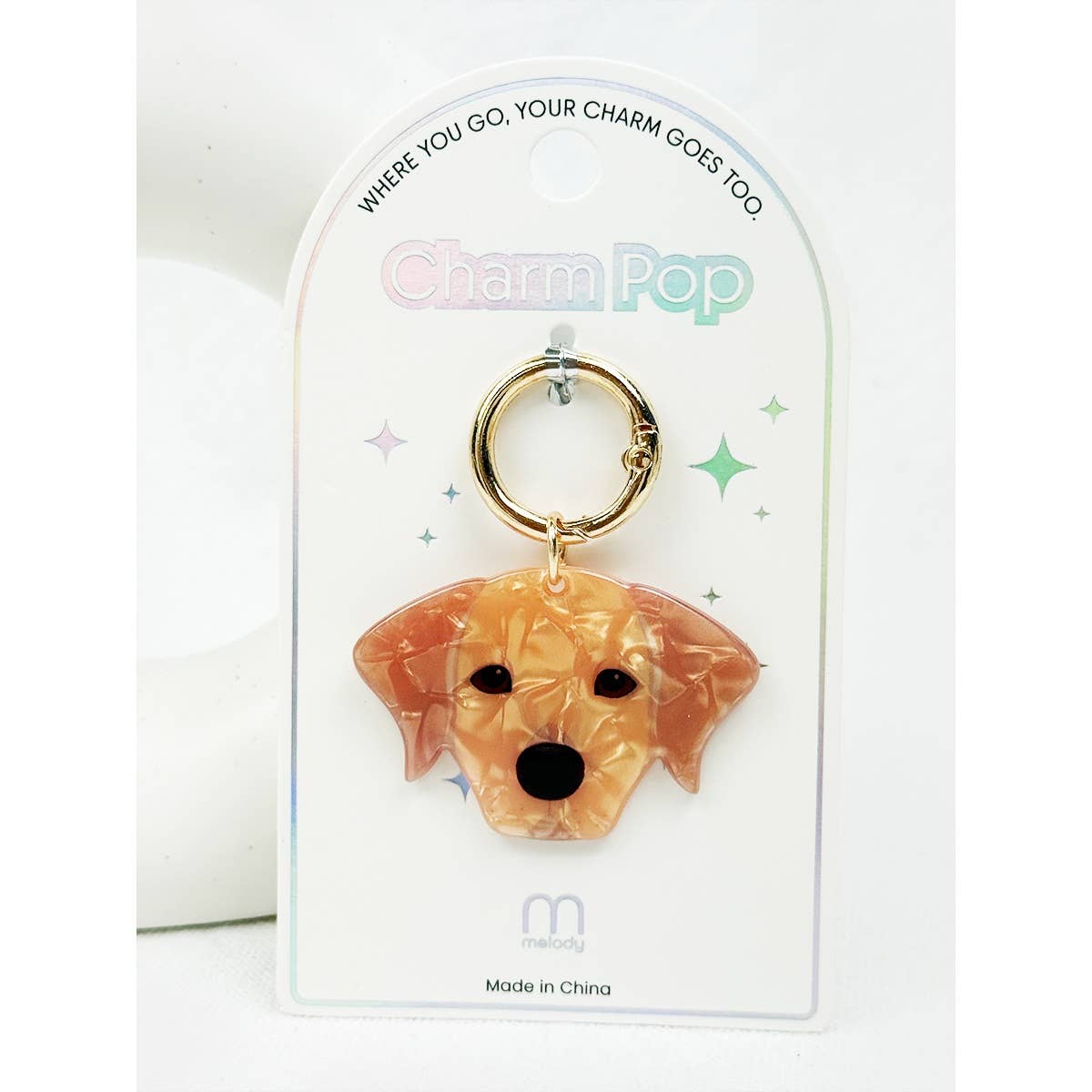 Cute Puppy Key Charm