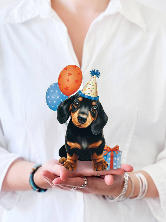 Mini Birthday Puppy Pop-Up Greeting Card