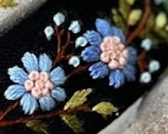 Summer Floral Embroidered Headband, Ariella Collection