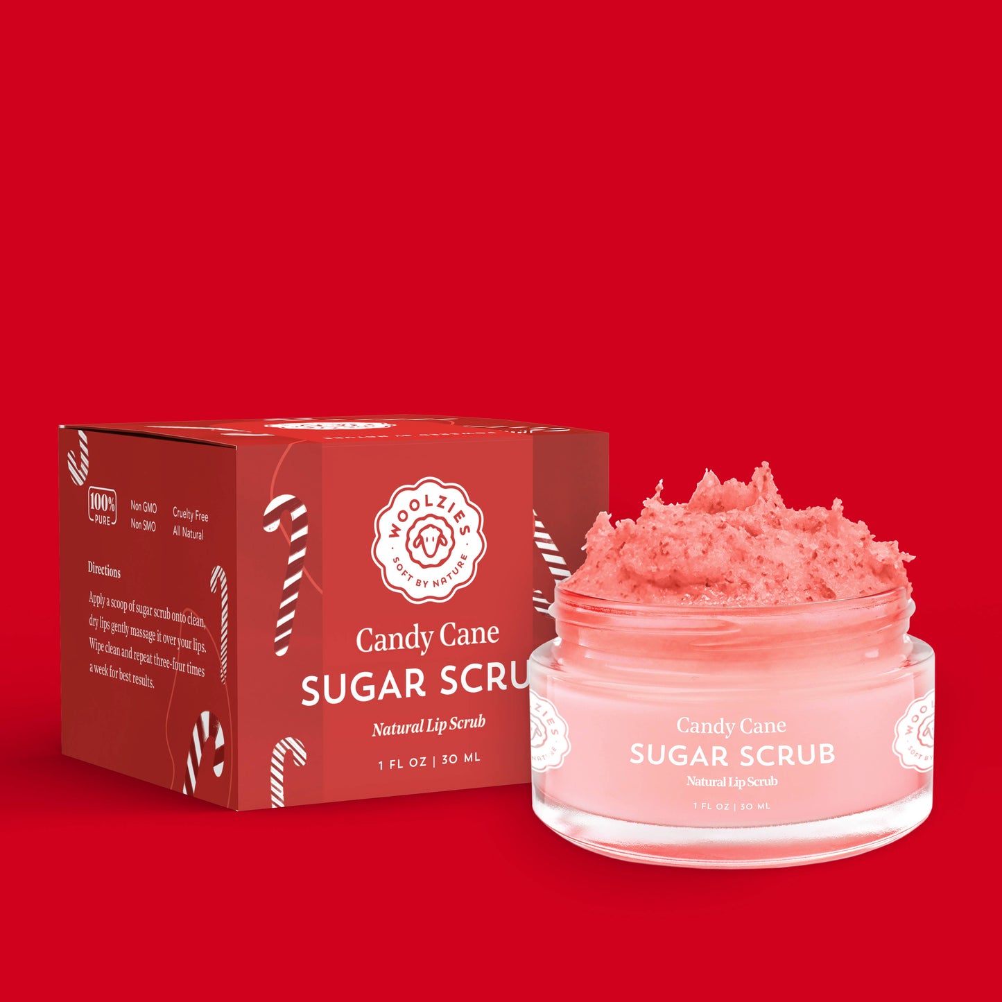 Holiday Candy Cane Sugar Scrub 1oz.