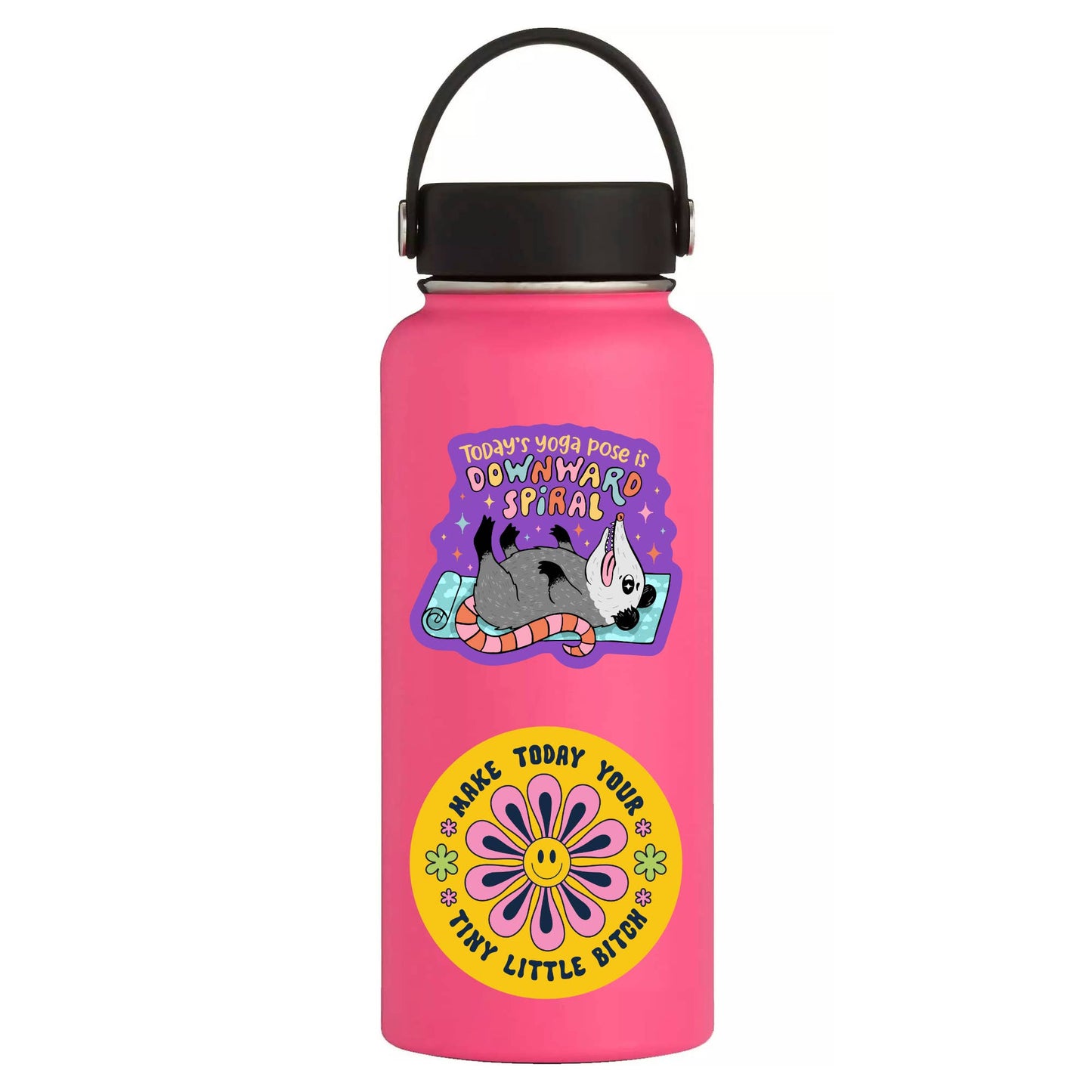 Yoga Funny Mental Health Opossum High Quality Vinyl Sticker