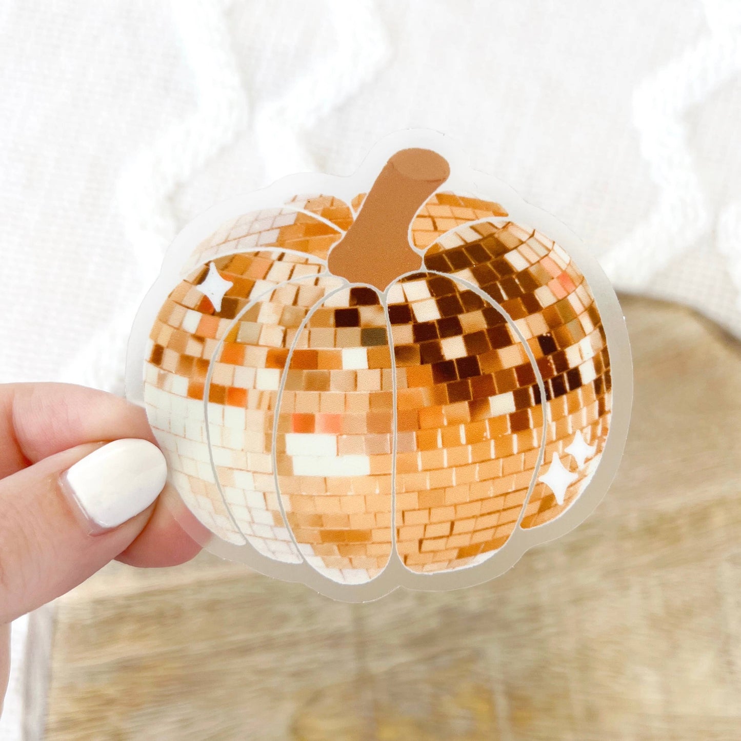 Pumpkin disco ball