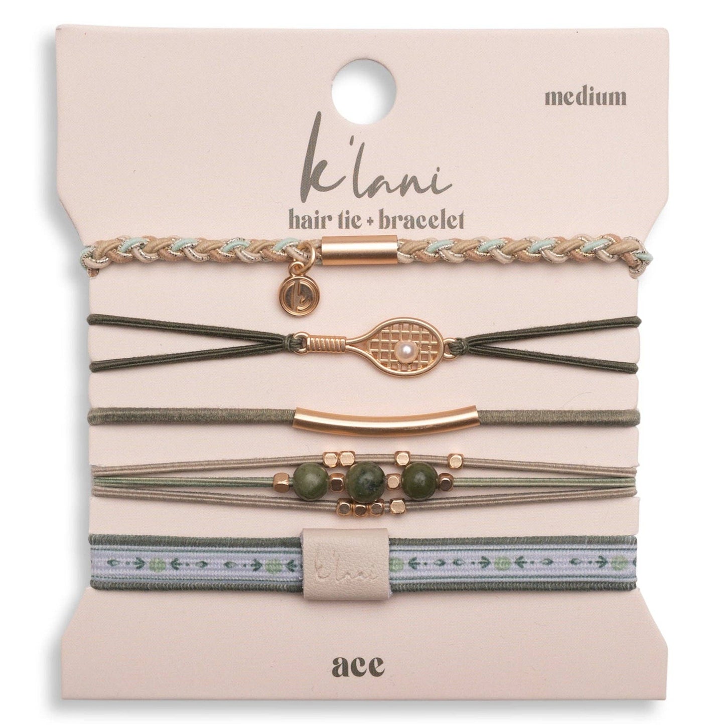 "Ace" Tennis Hair Tie Bracelets