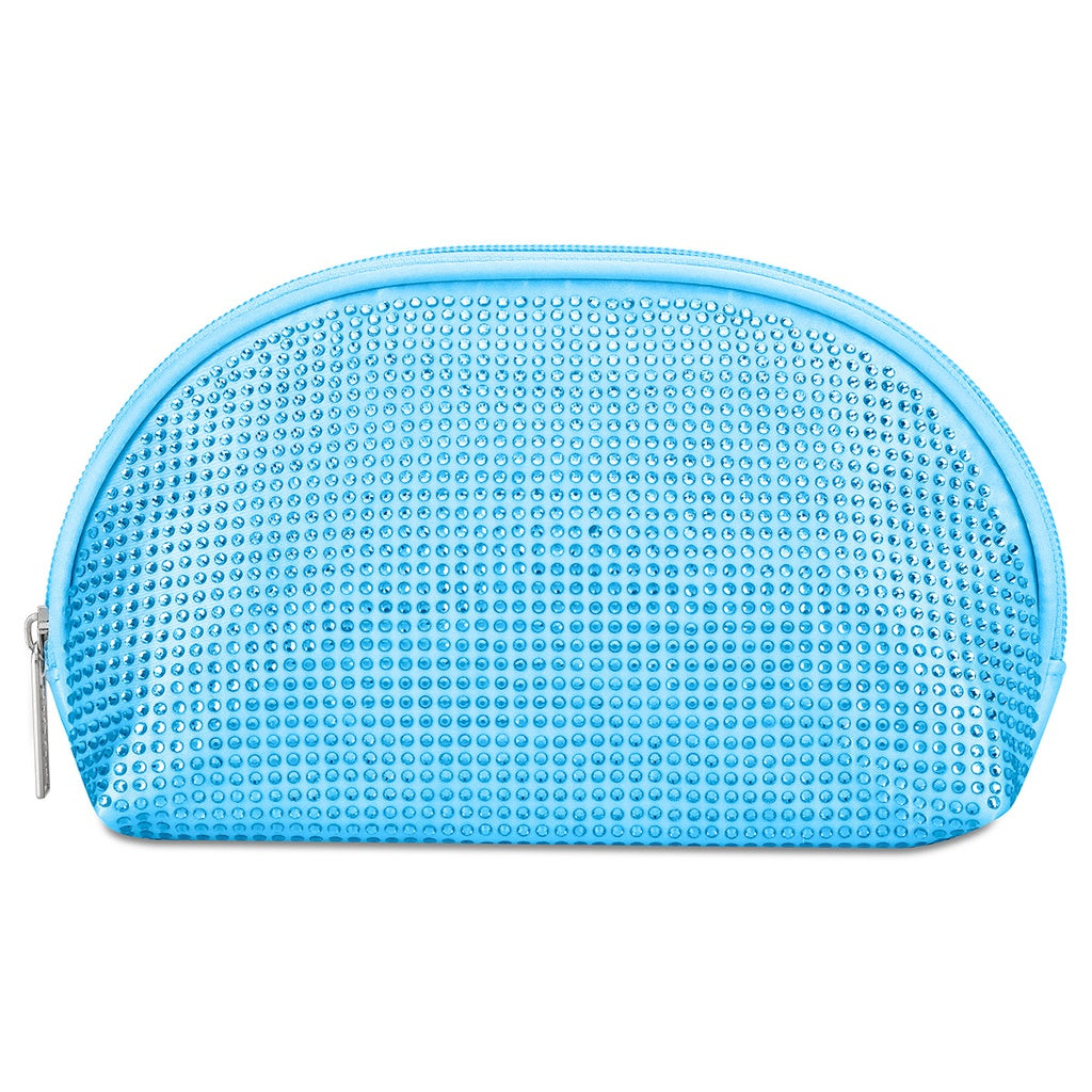 Blue Rhineston Oval Bag
