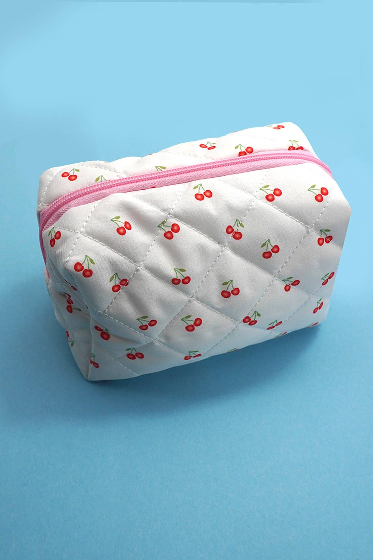 FLORAL TOILE PATTERN COSMETIC BAG