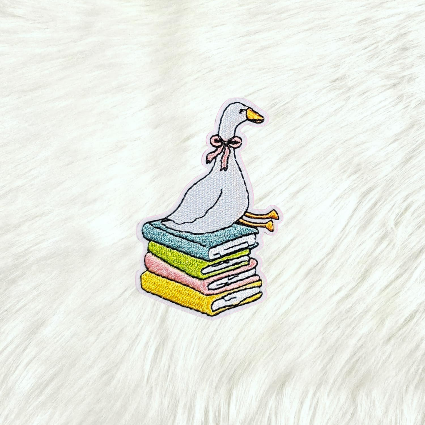 Goose on Books Patch