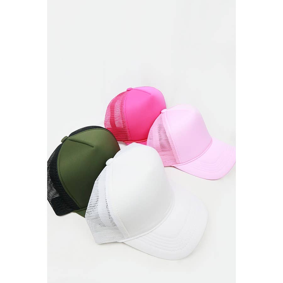 Classic Foam Trucker Hat Summer Mesh Rope Cap