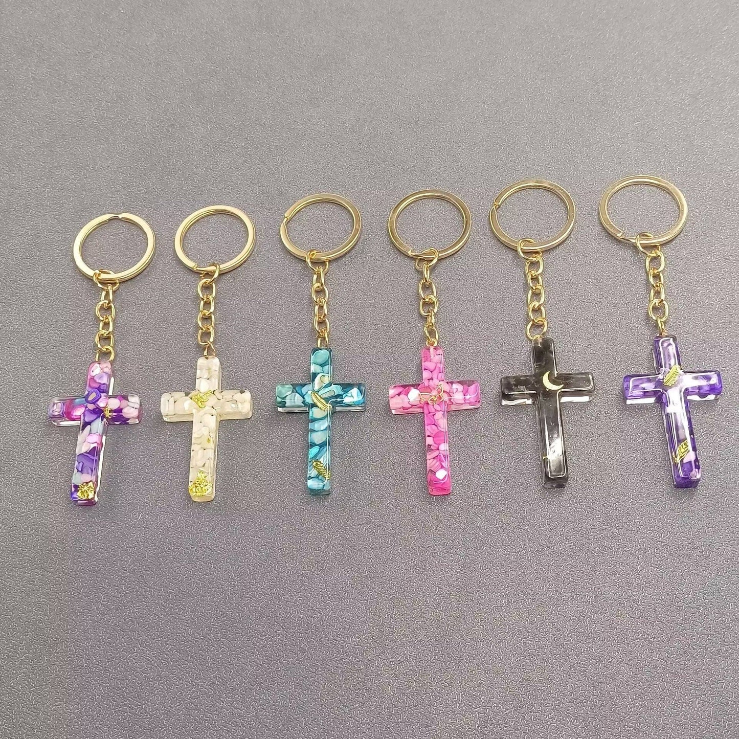 Cross Charm Keychain