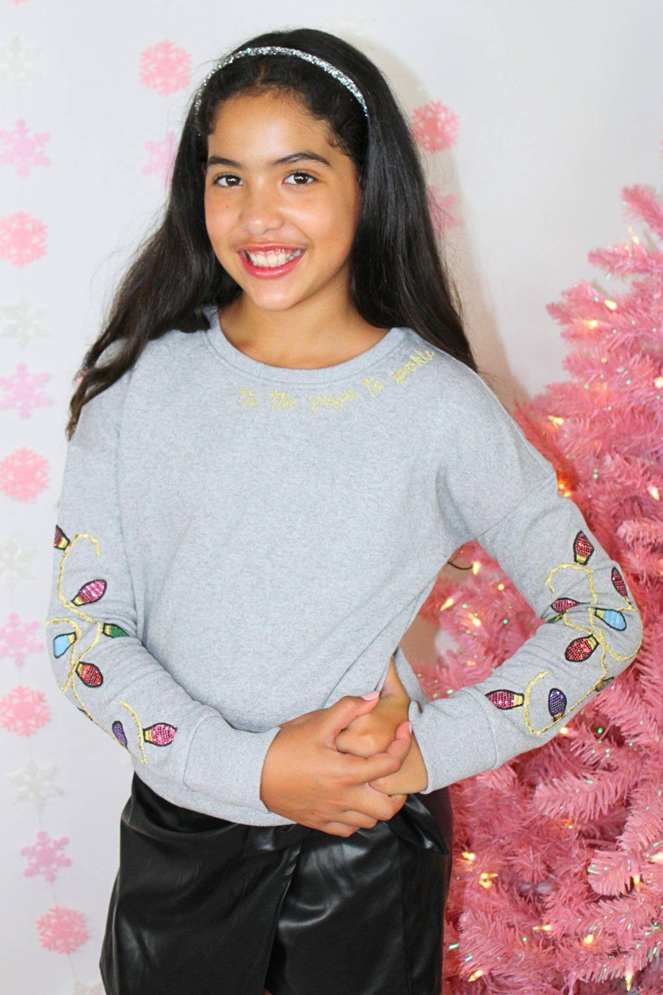 Christmas lights sweatshirt