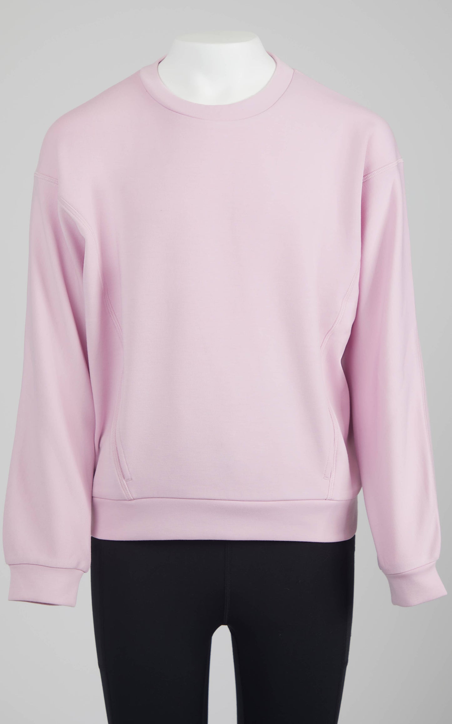 Girls Soft Scuba Zuri Sweatshirt: Pink Lavender