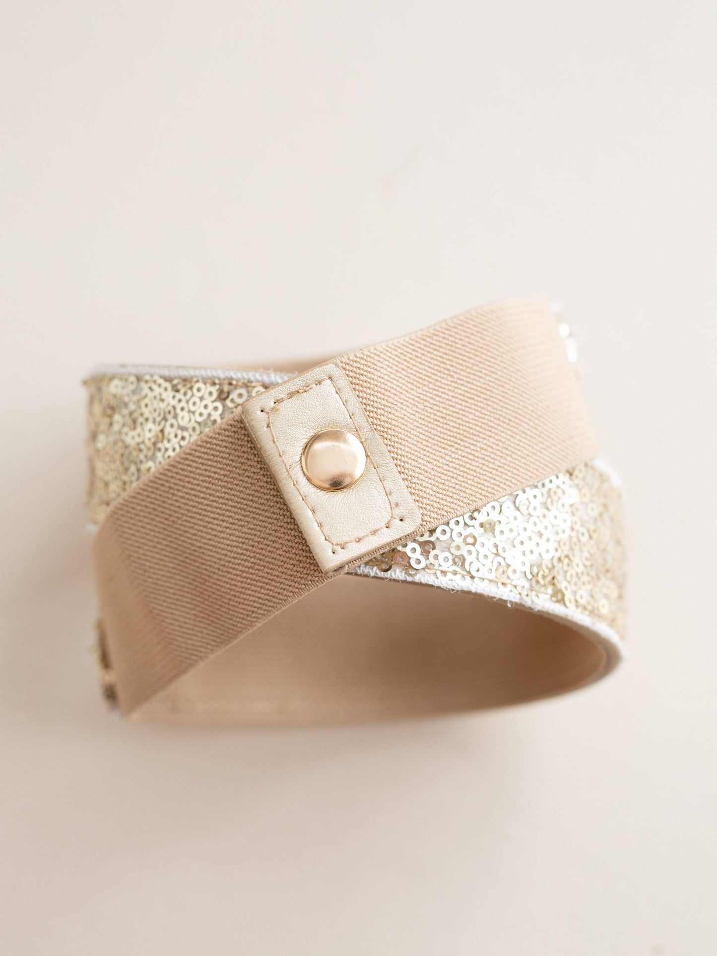 Molly Sequin Belt in Gold