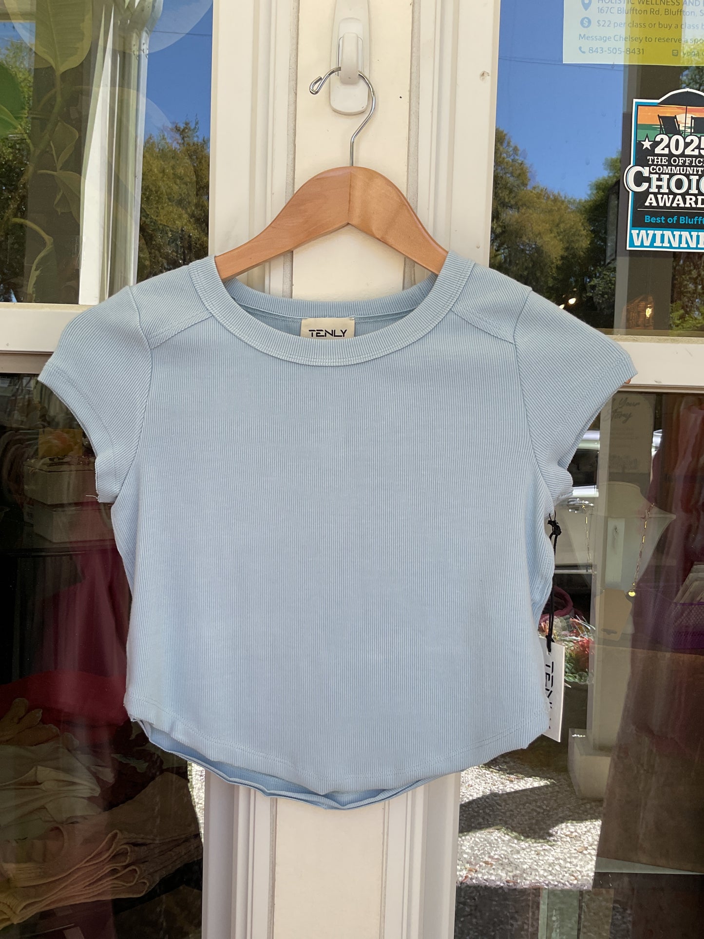 Rib Athletic Raglan Tee
