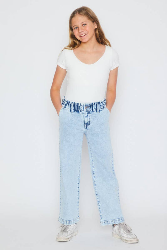 Lt Stone high rise wide leg