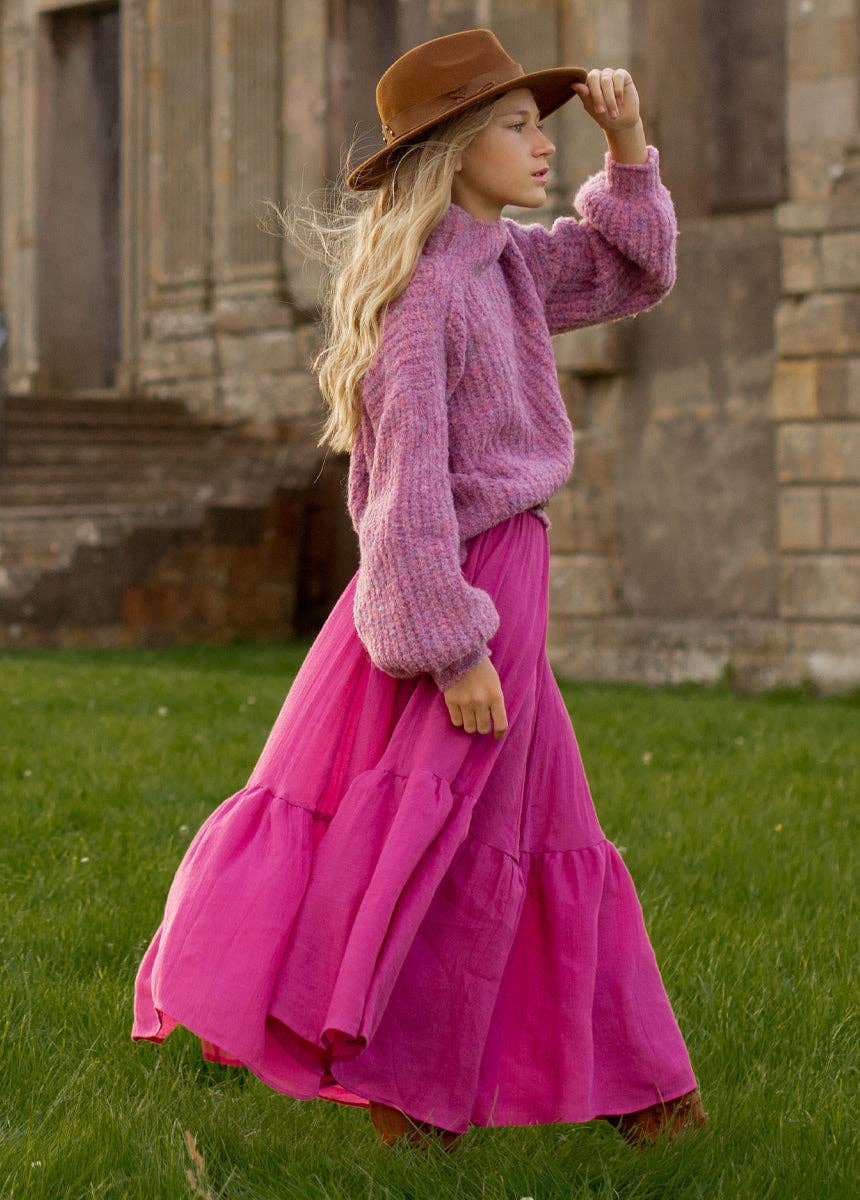 Kid's Annabel Skirt in Mulberry