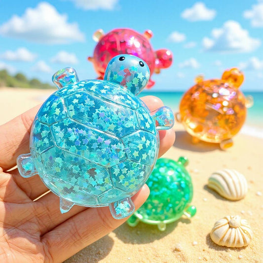 Glitter cute sea turtle squishy