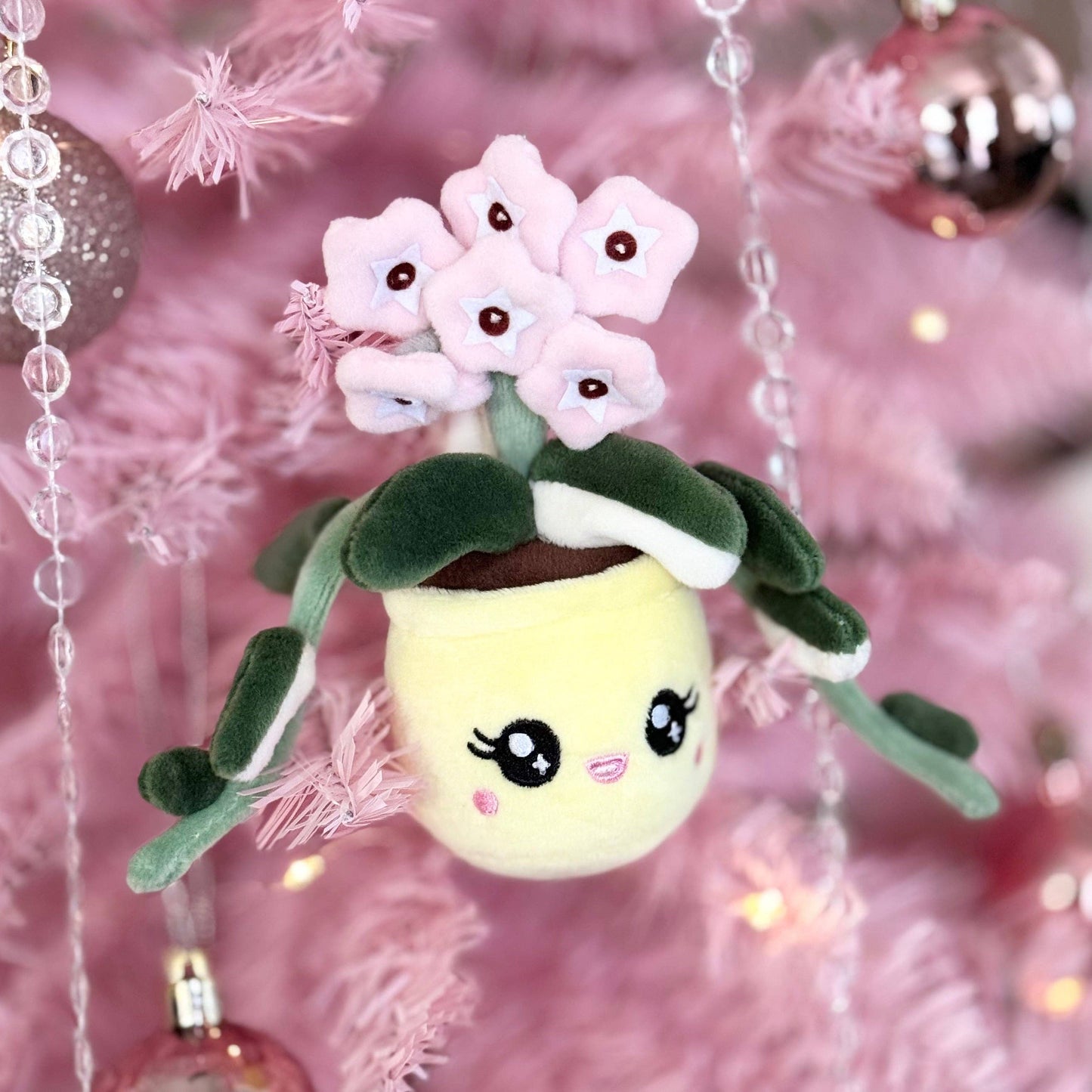 Plush Keychain: Hoya Carnosa Krimson Queen