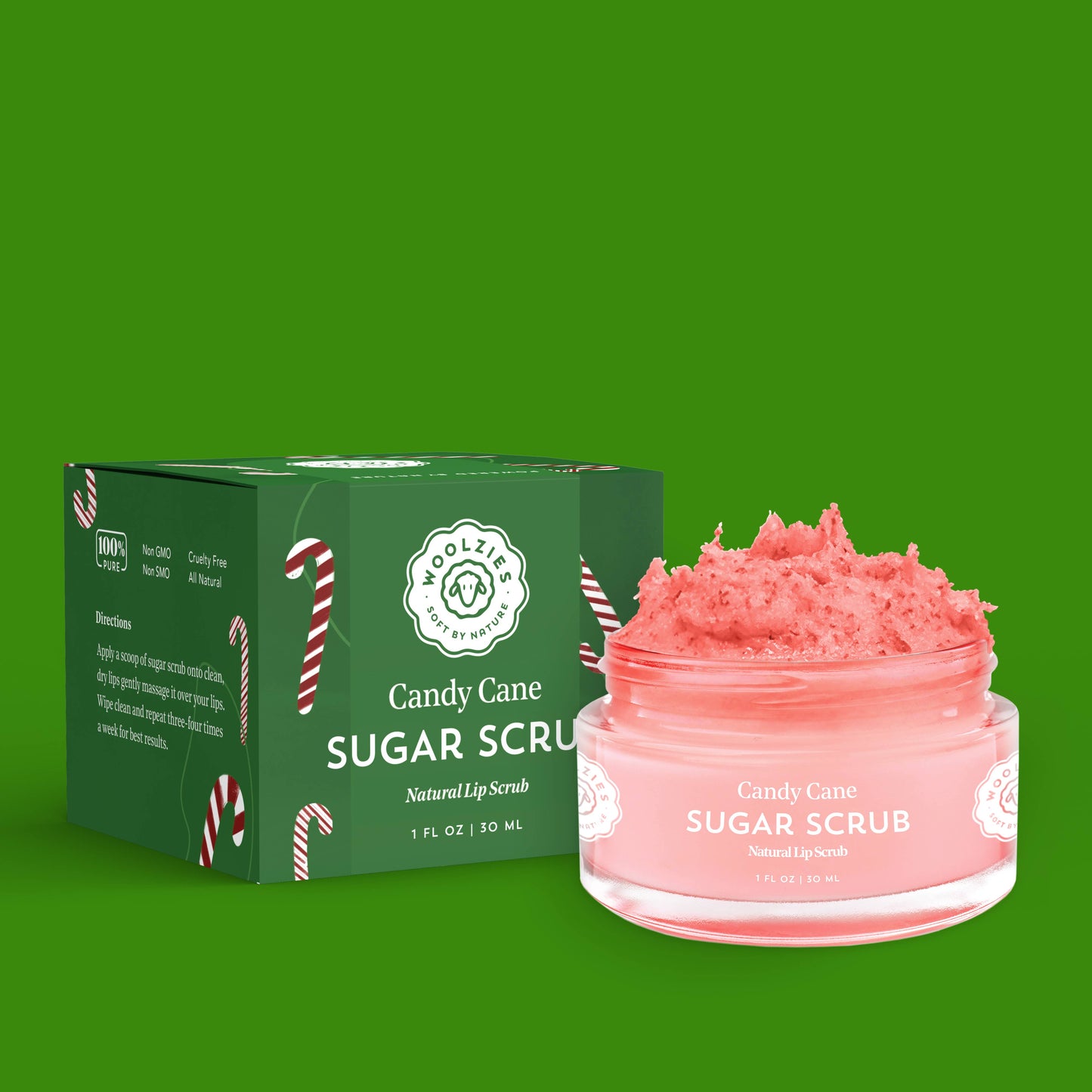 Holiday Candy Cane Sugar Scrub 1oz.