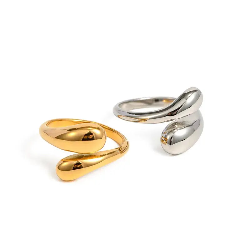 Gold Plated Stainless Steel Wrap Ring