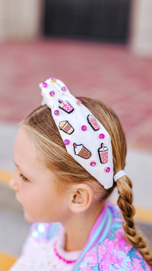 Latte Charm Knot Headband 