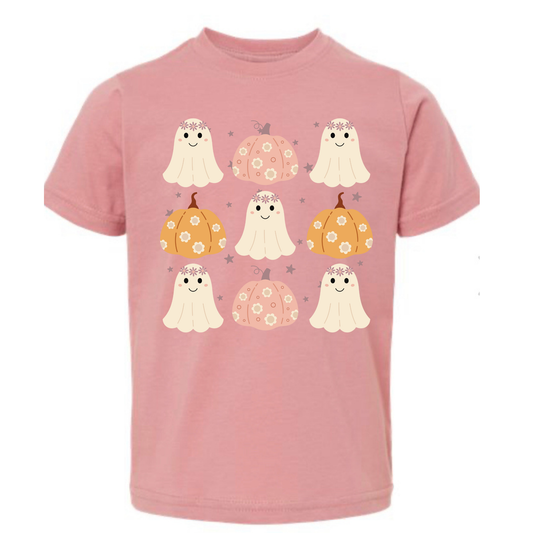 Pumpkins and Ghosts Graphic Tee  