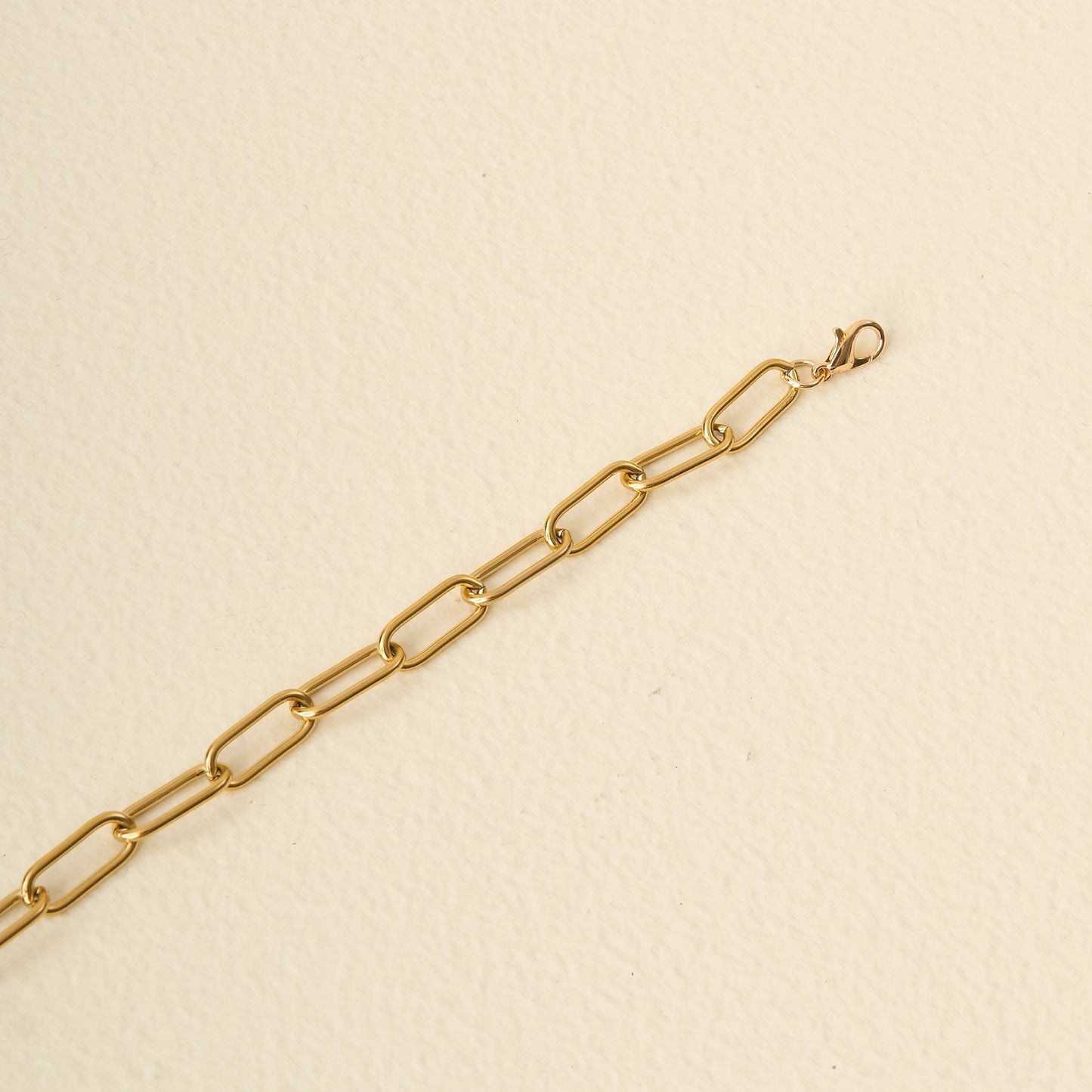 Trucker Hat Chain-Paperclip Chain-Gold