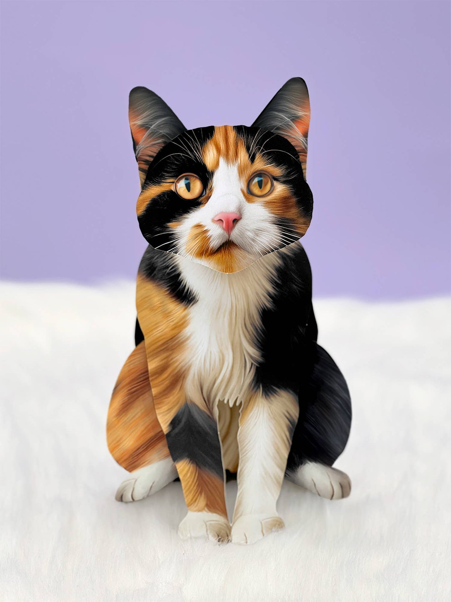 Calico Cat Pop-up Greeting Card