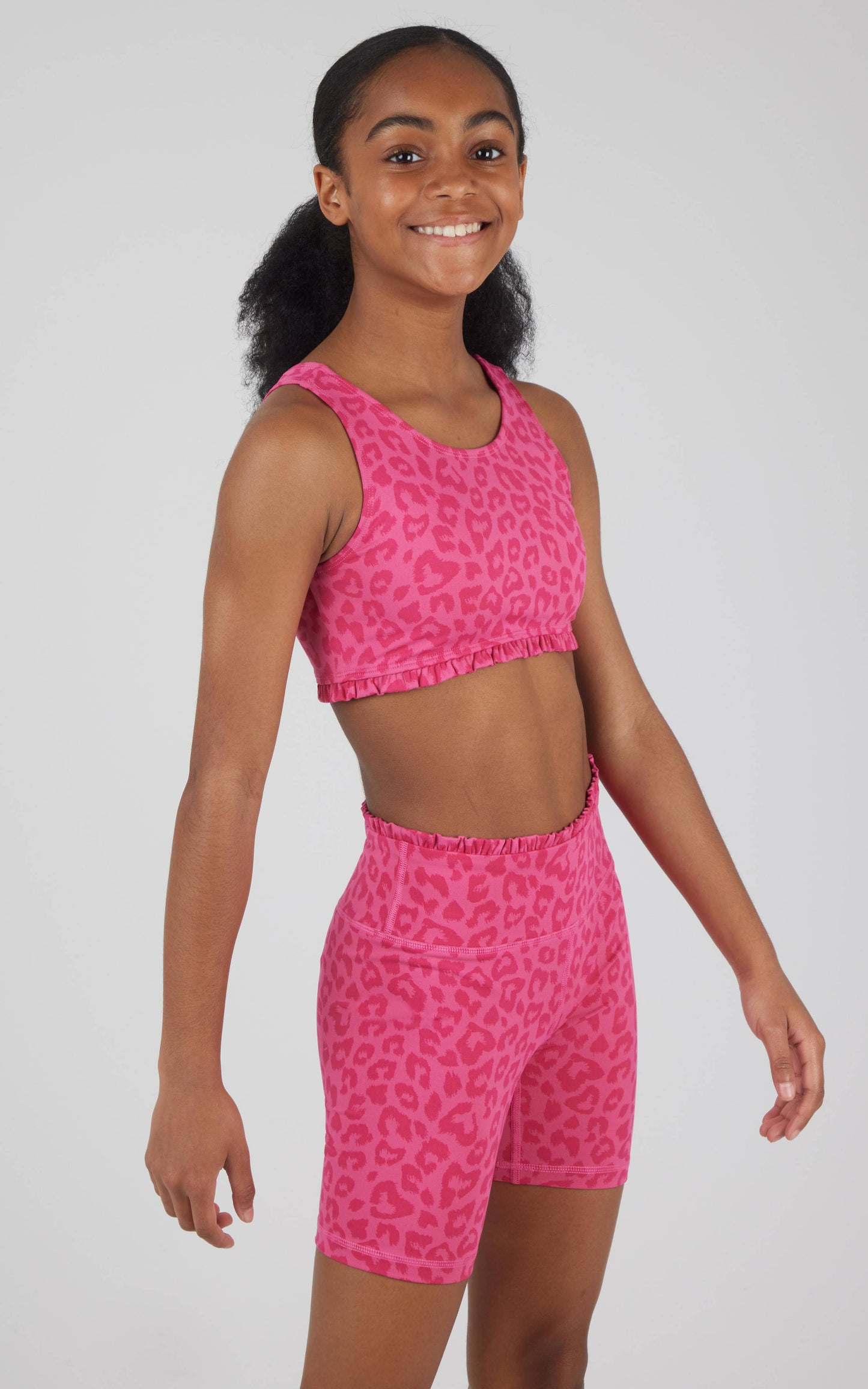 Girls Lux Bra and Short with Ruffle - 2 PCS Set