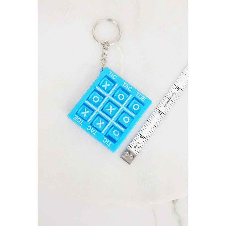 Tic Tac Toe Mini Board Game Keychain
