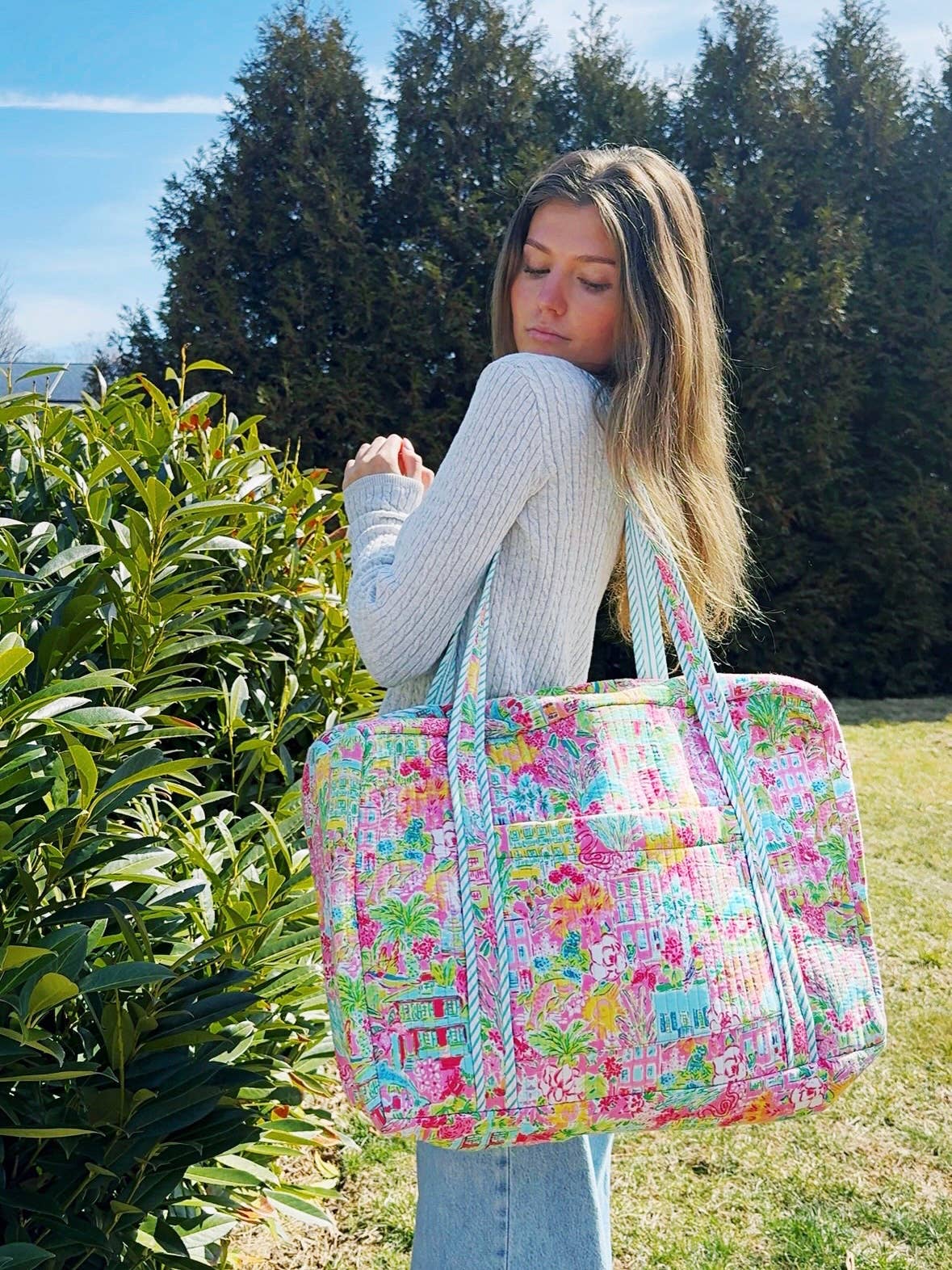 Quilted Duffle Bag - Southern Town