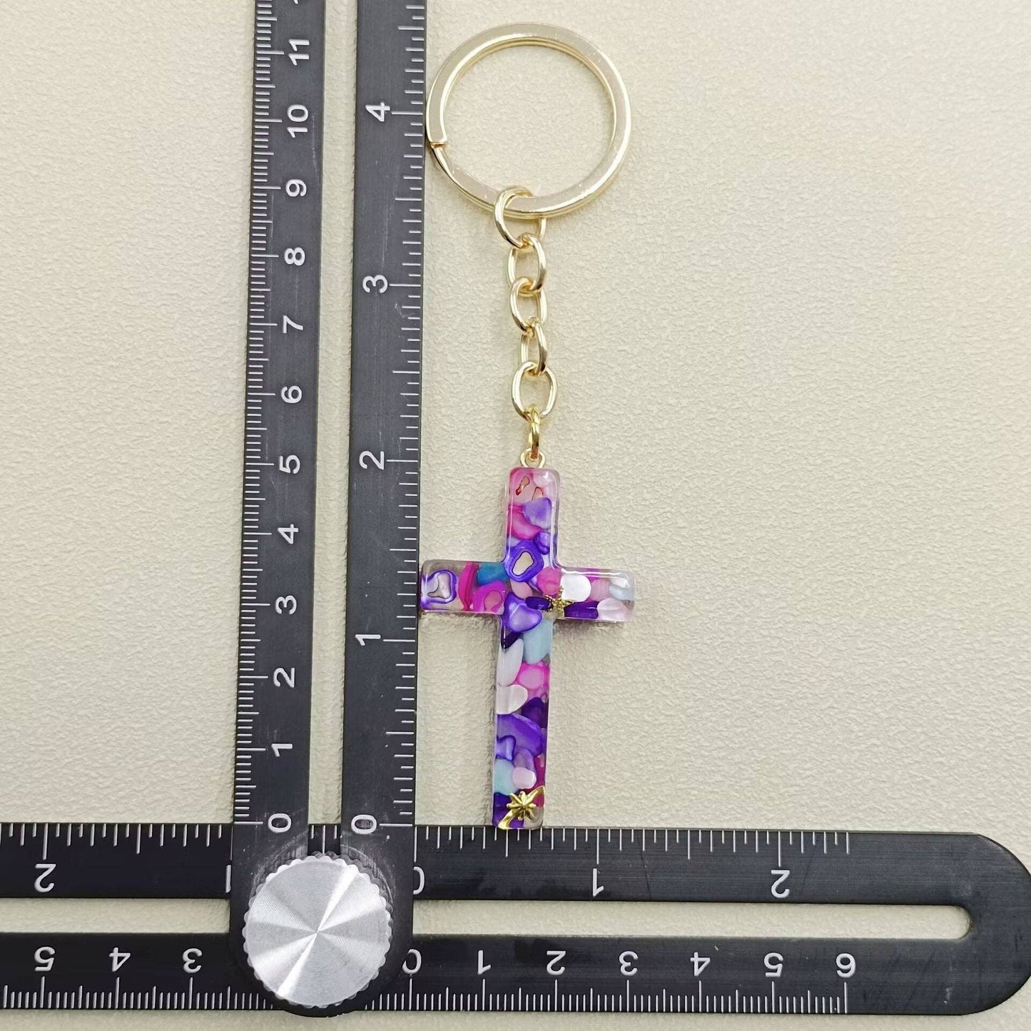 Cross Charm Keychain