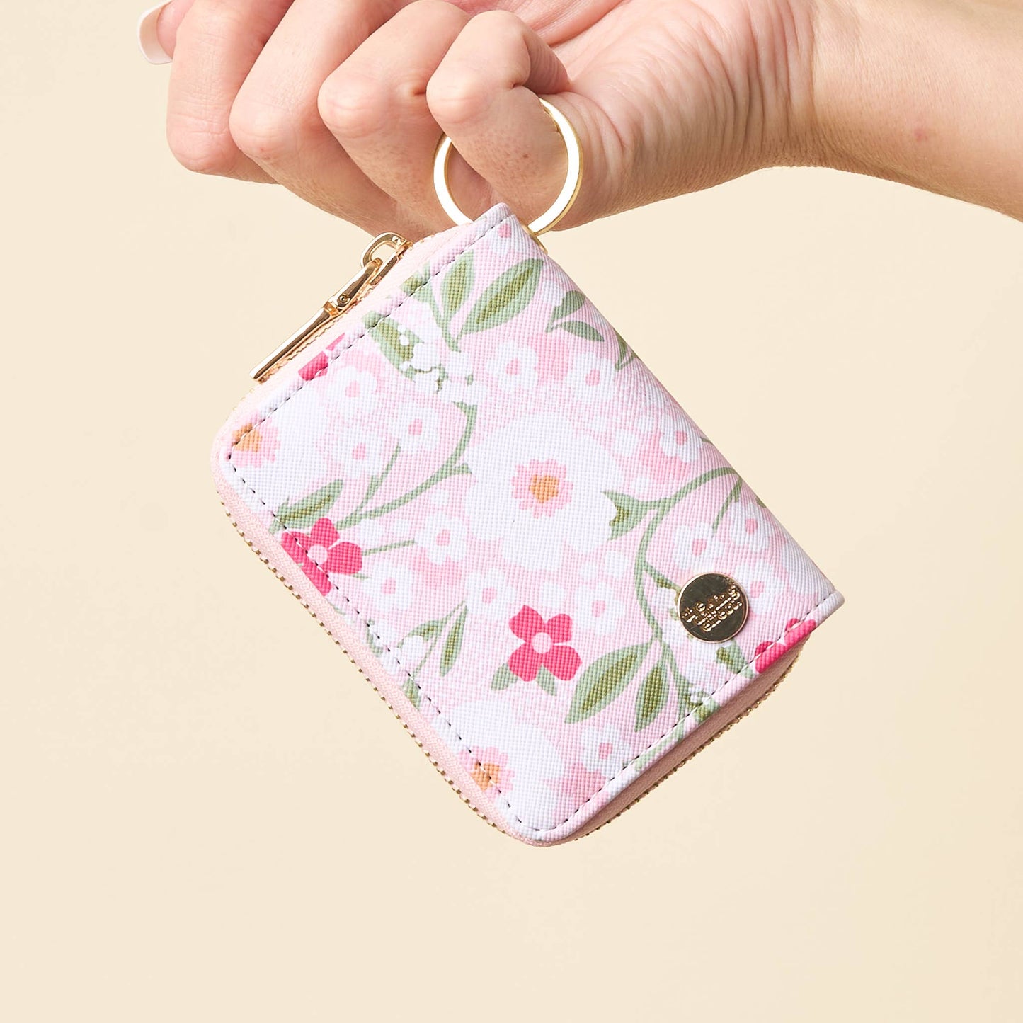 Zip Around Wallet-Floral Haven Pink