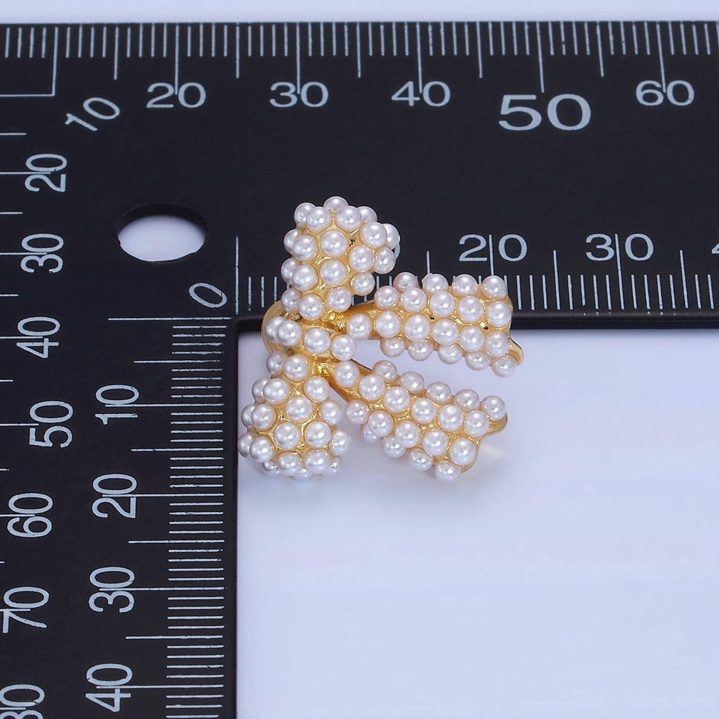 Pearl Ribbon Bow Stud Earrings