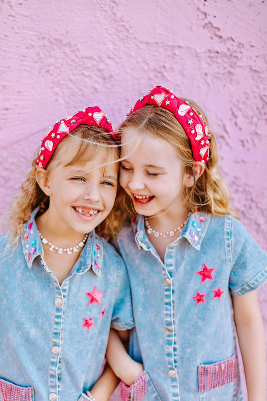 Cowgirl Embellished Knot Headband
