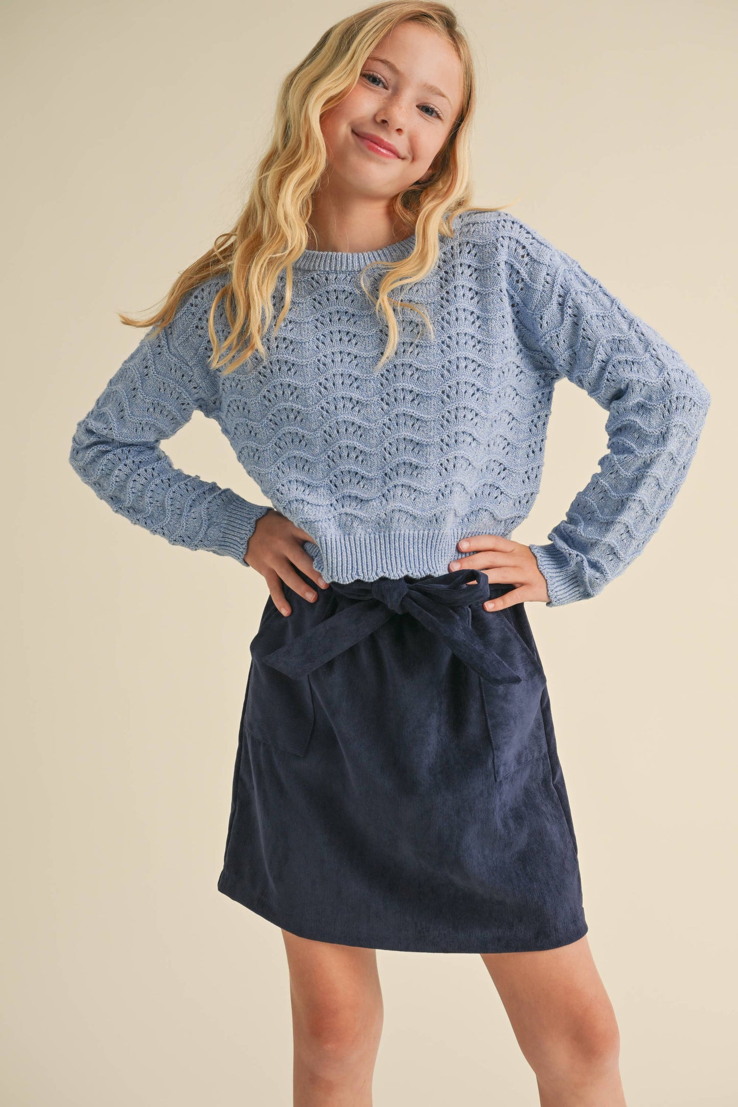 WAVY KNITWEAR PULL OVER