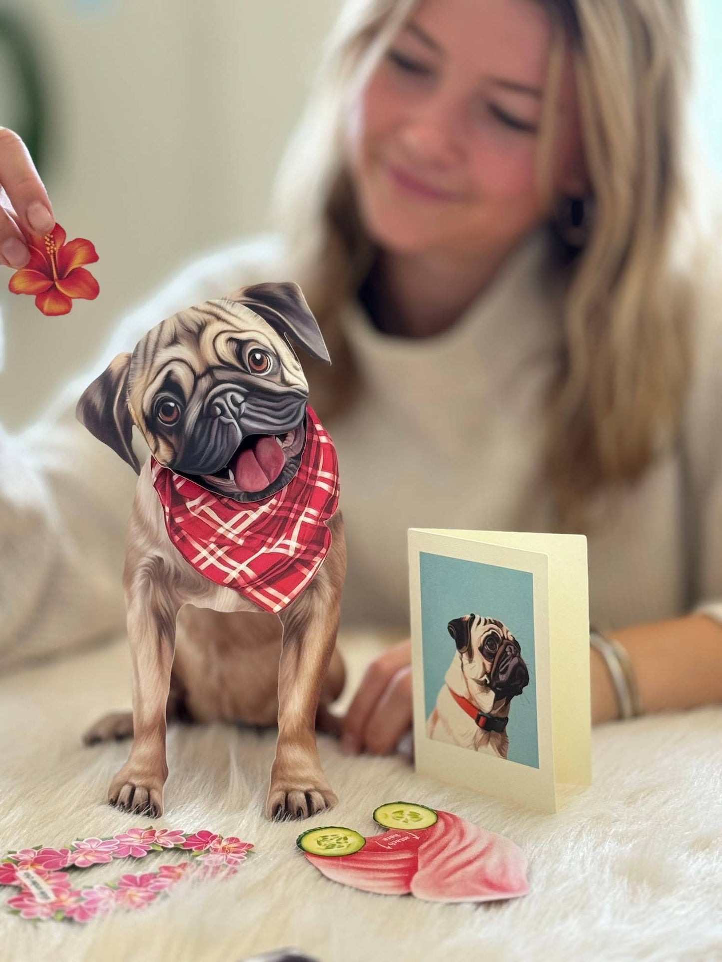 Pug Pop-up Greeting Cards