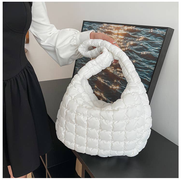 Puff pleated bubble bag