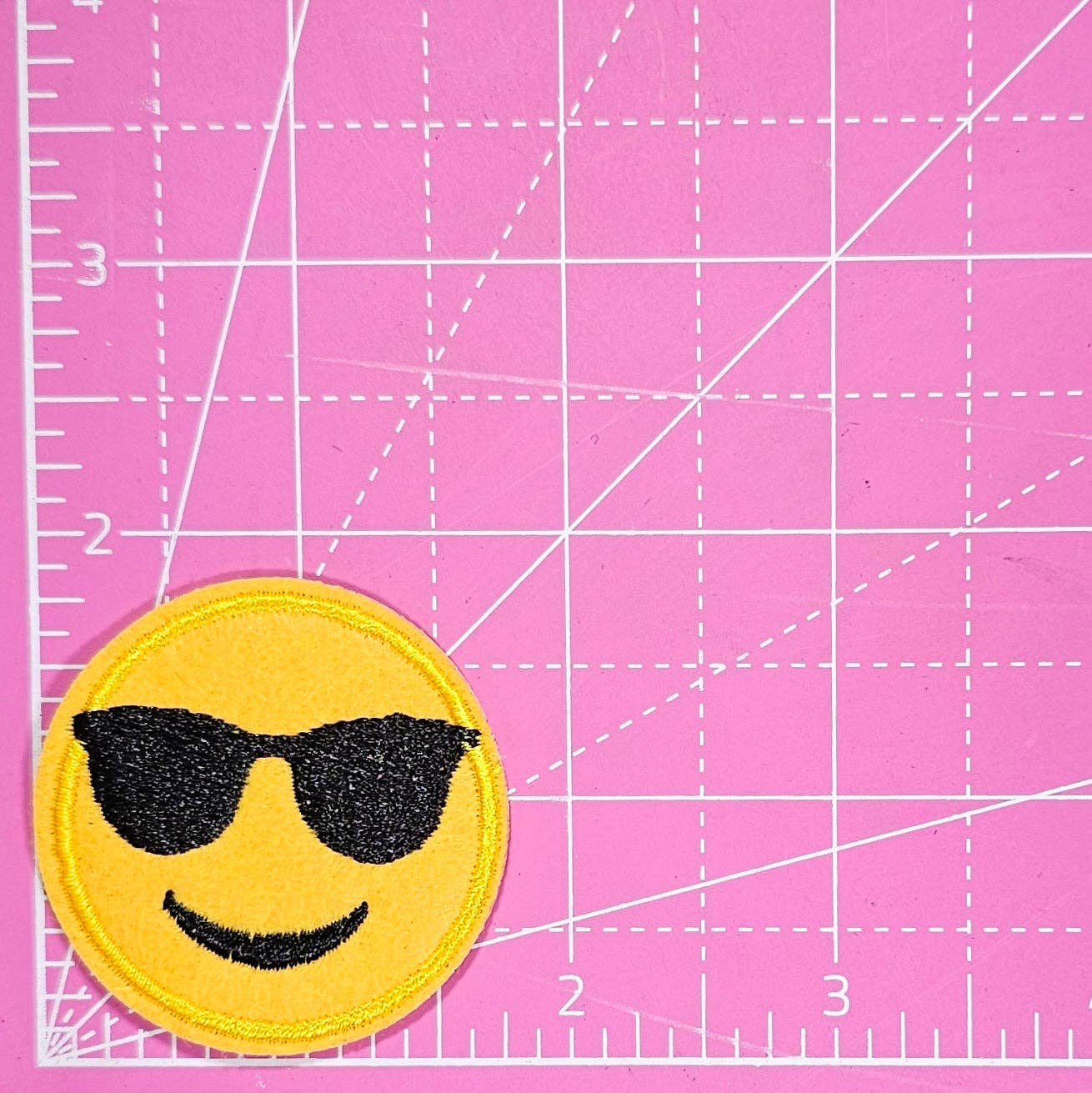 Emoji Smile Sunglasses Patch