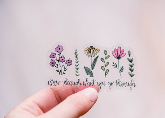 Wildflowers - Grow Through What You Go Through Clear Vinyl S