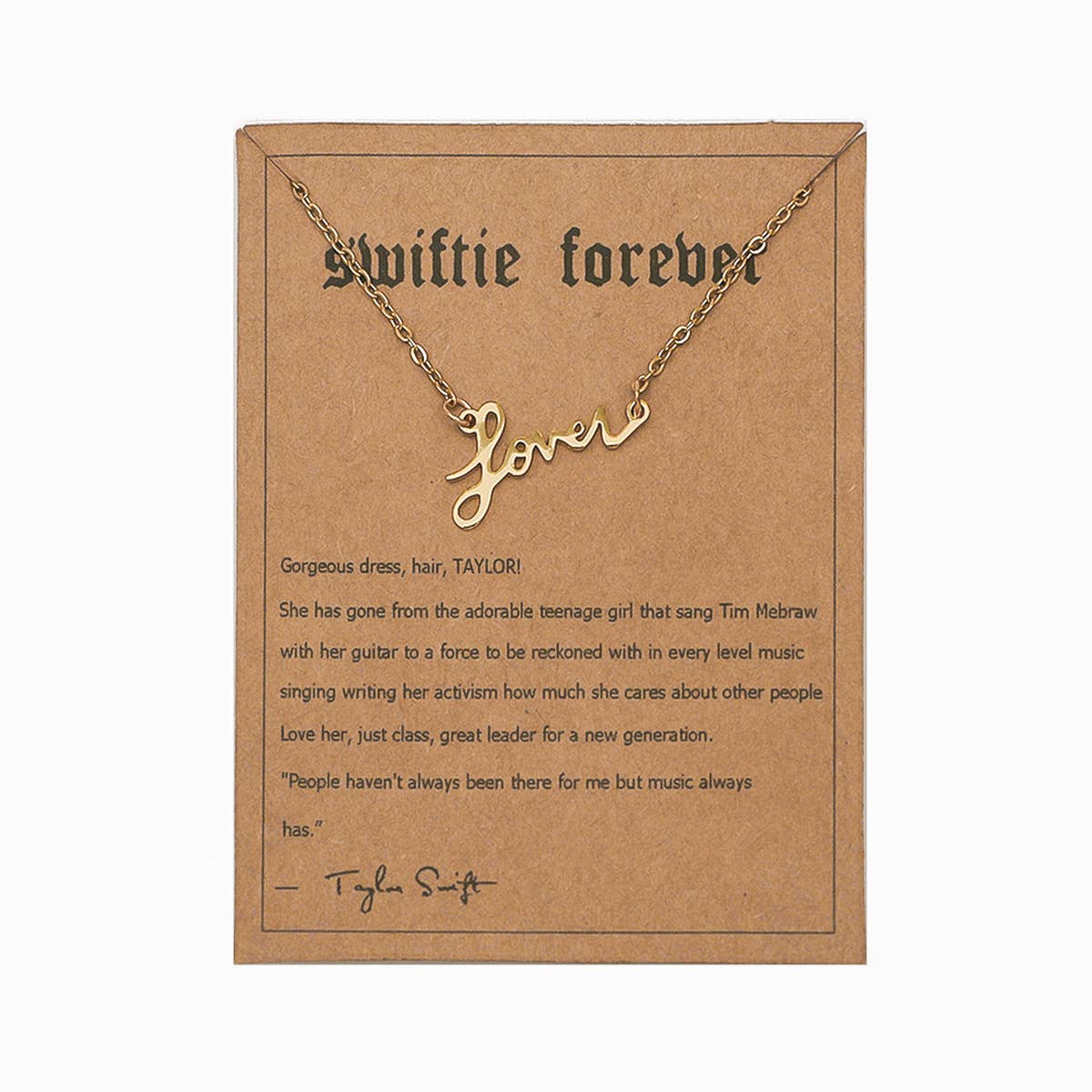 Taylor swift FEARLESS necklace