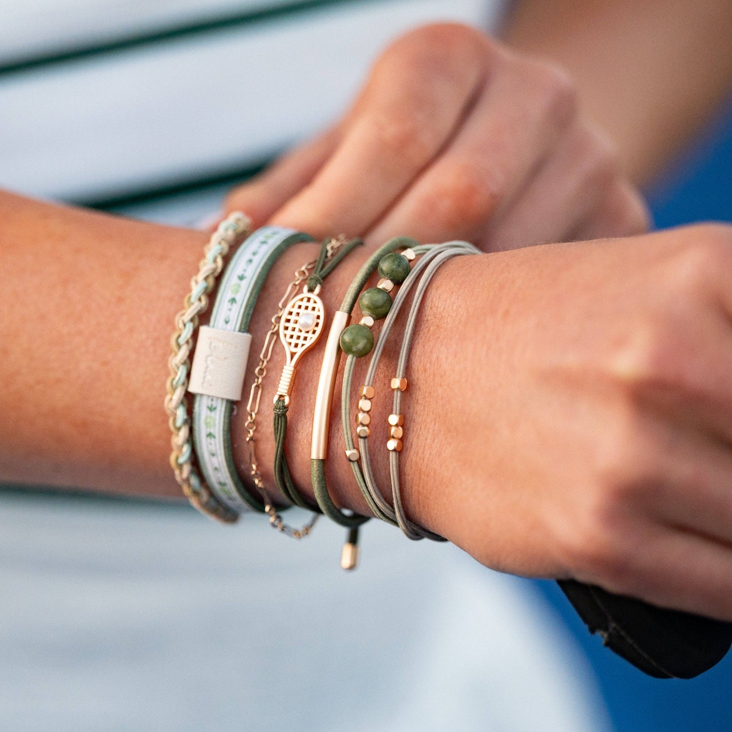 "Ace" Tennis Hair Tie Bracelets
